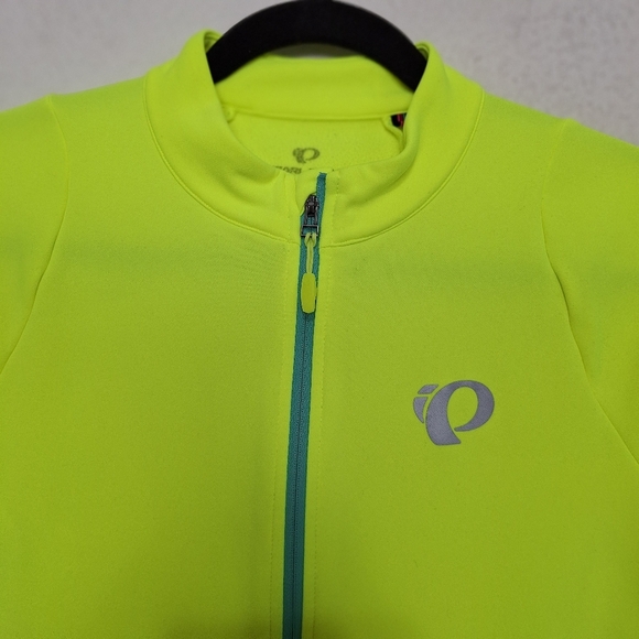 Pearl Izumi Screaming Yellow Whirl W Select Pursuit Thermal Jersey Jacket Size L - Picture 3 of 10